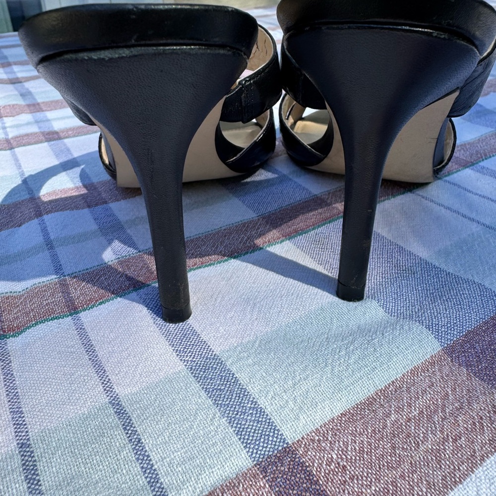 Ivanka Trump Black 3.5 inch Heeled Sandals size 6 - Picture 6 of 13